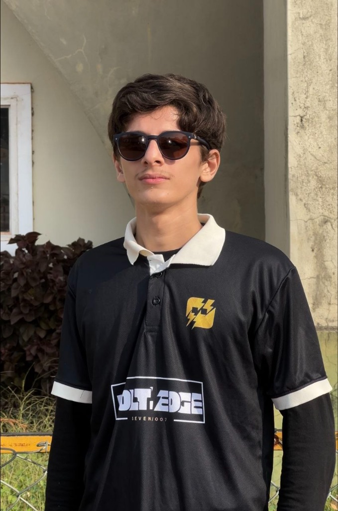 Official Team VoltEdge polo collar shirt modeled by Abdullah Saami Sada